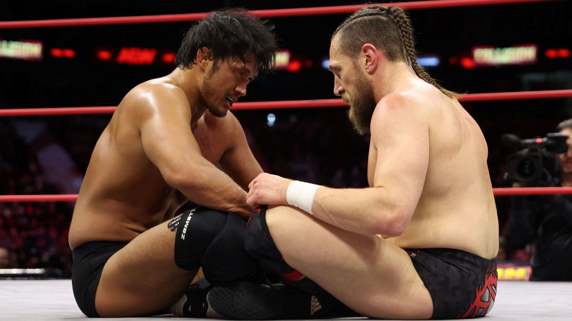 Katsuyori Shibata and Bryan Danielson face off on AEW Collision