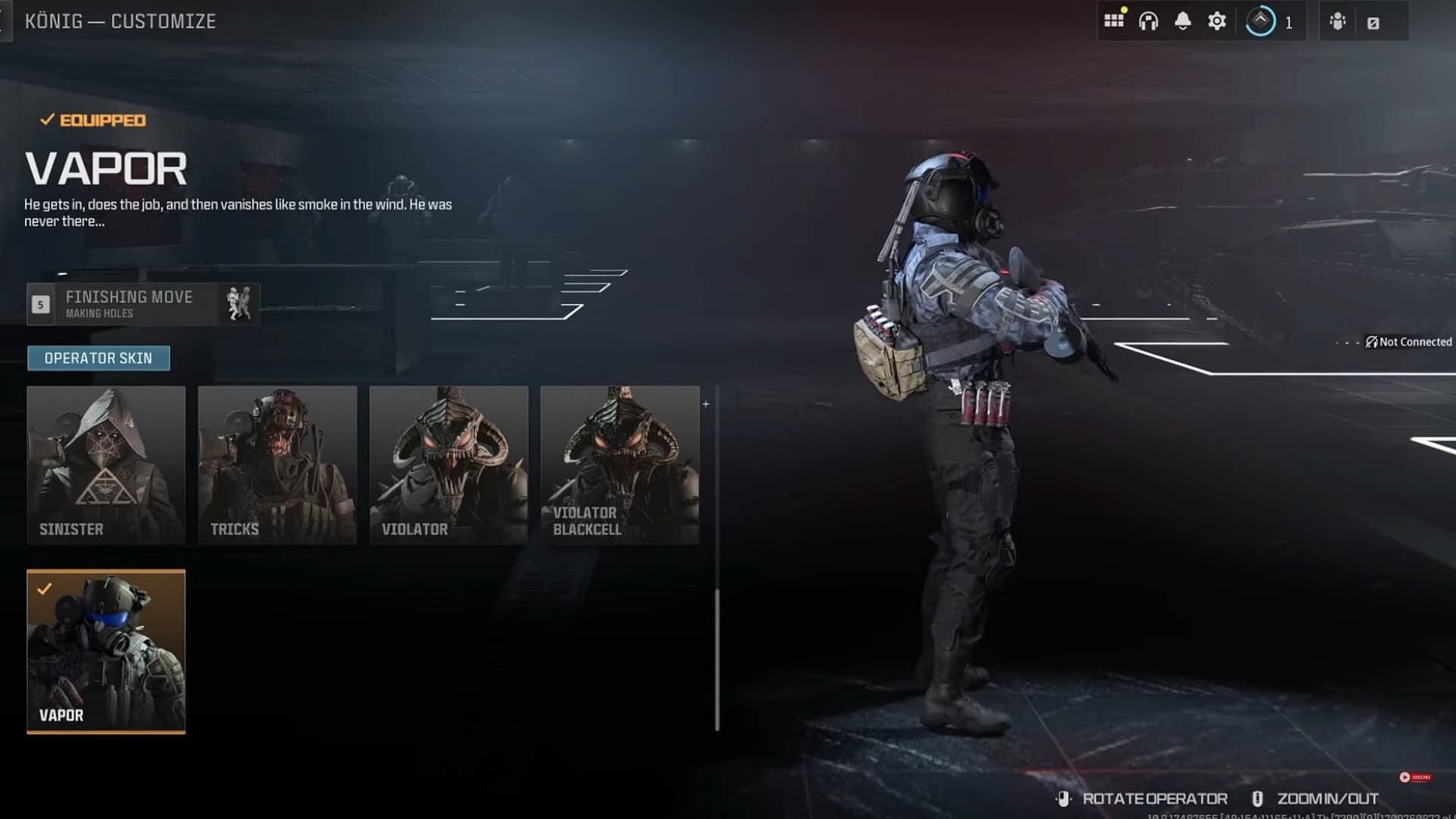 How to get Konig Vapor Operator skin in MW3, Warzone, and Warzone Mobile  for free