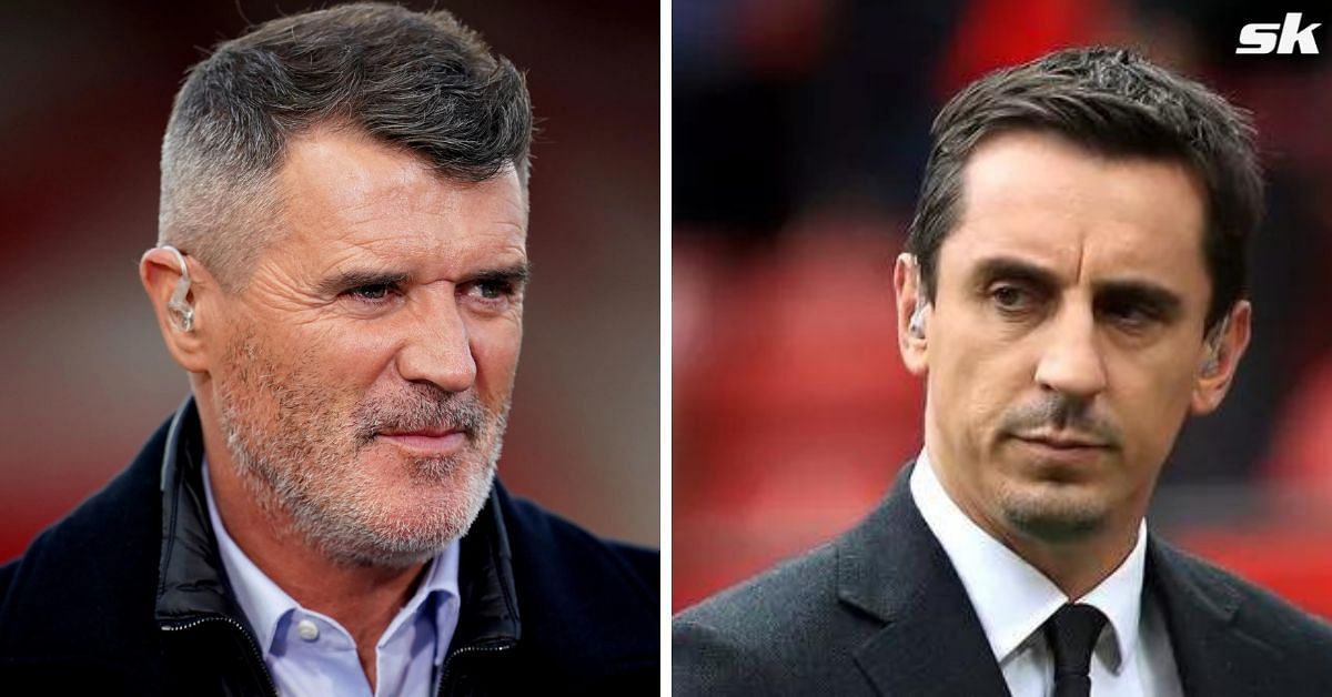 Manchester United legends Roy Keane (left) and Gary Neville