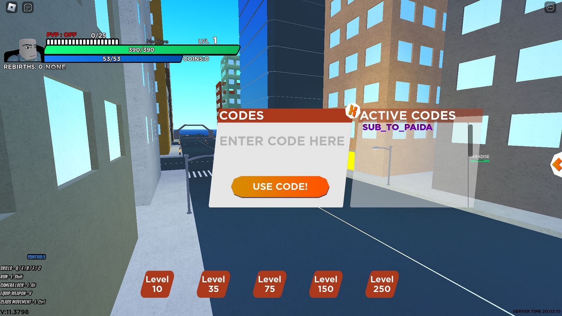 Active codes for Roblox Saitamania (Image via Roblox)