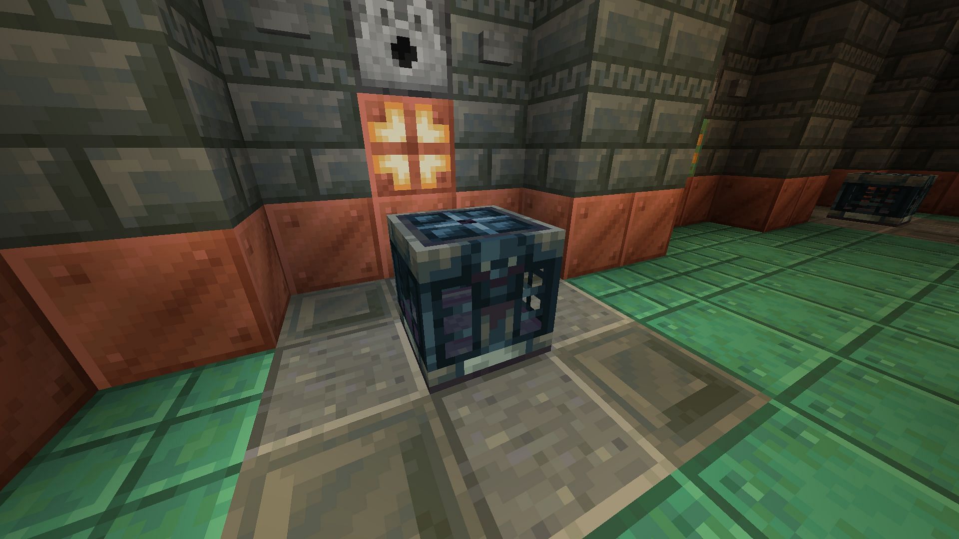 The flow armor trim can only be found in vaults present in trial chambers (Image via Mojang Studios)