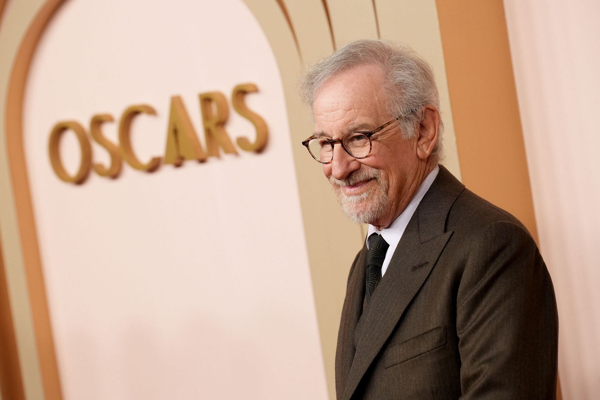 Steven Spielberg at the 96th Oscars Nominees Luncheon (via Getty/JC Olivera)