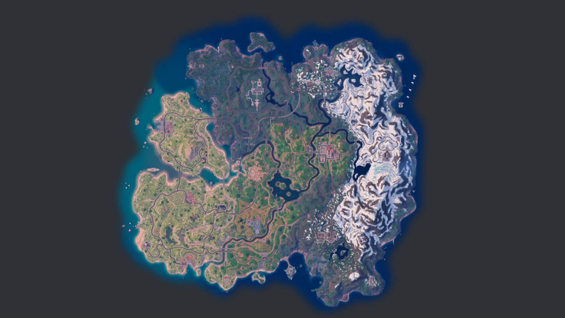 The Chapter 5 Season 1 map (Image via Fortnite.gg)