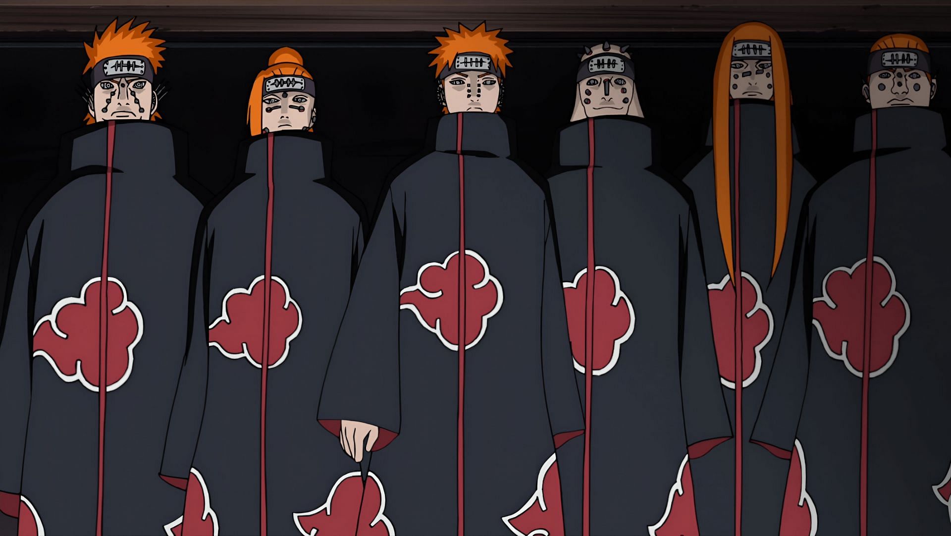 The six bodies (six paths) of Pain (Image via Studio Pierrot)