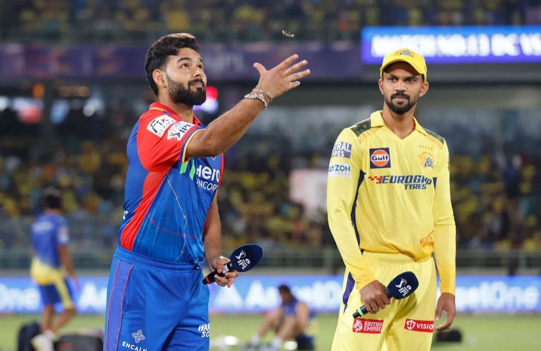 Rishabh Pant and Ruturaj Gaikwad at the toss
