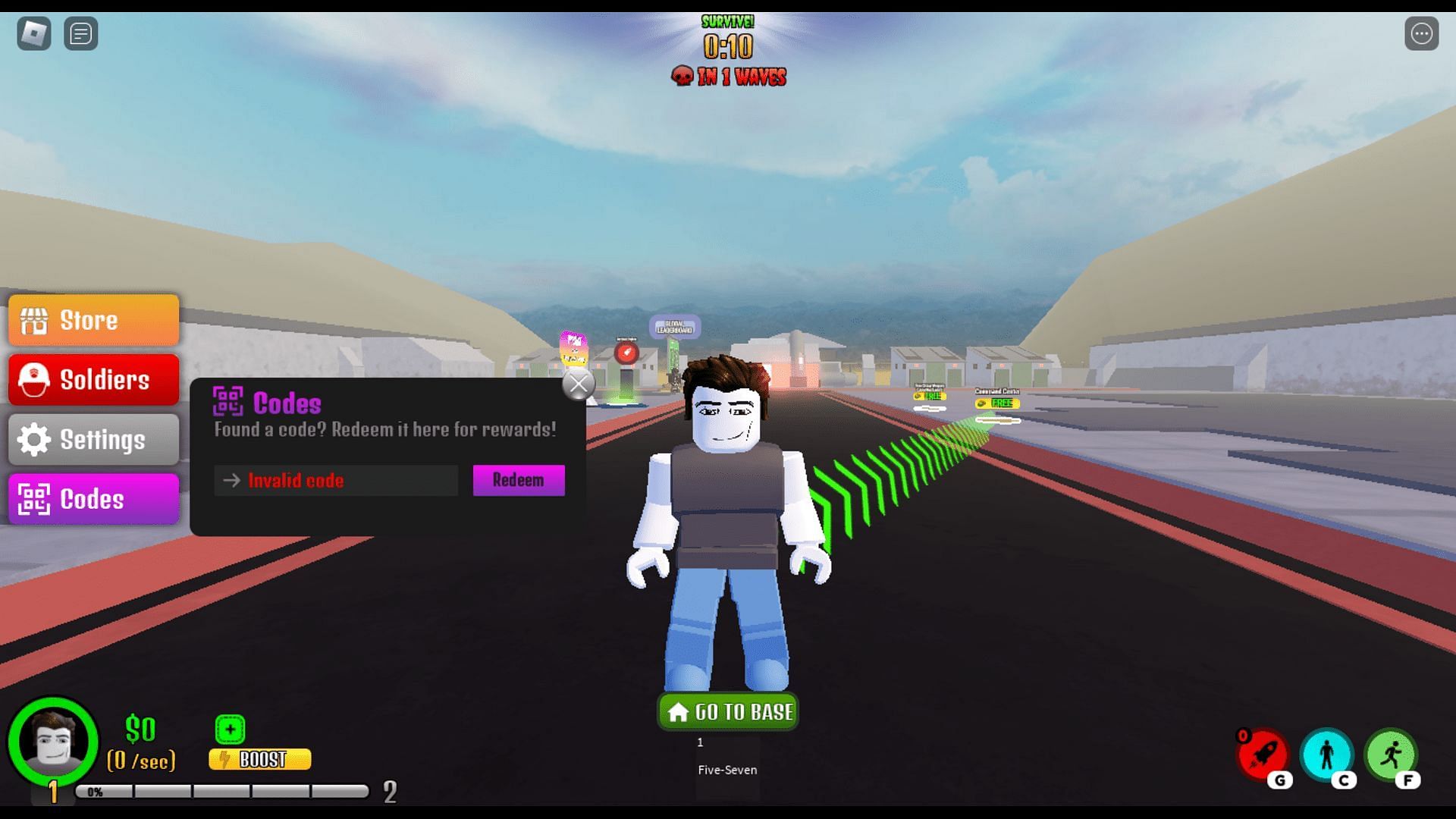 Troubleshoot codes in The Resistance Tycoon (Image via Roblox || Sportskeeda)