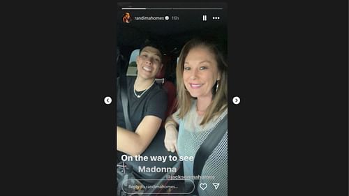 Randi and Jackson Mahomes went to the Madonna concert.