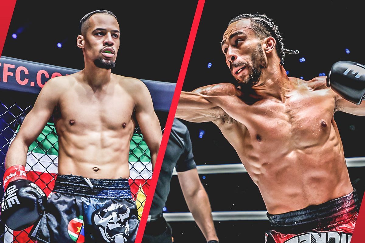 Regian Eersel (Left) faces Alexis Nicolas (Right) at ONE Fight Night 21