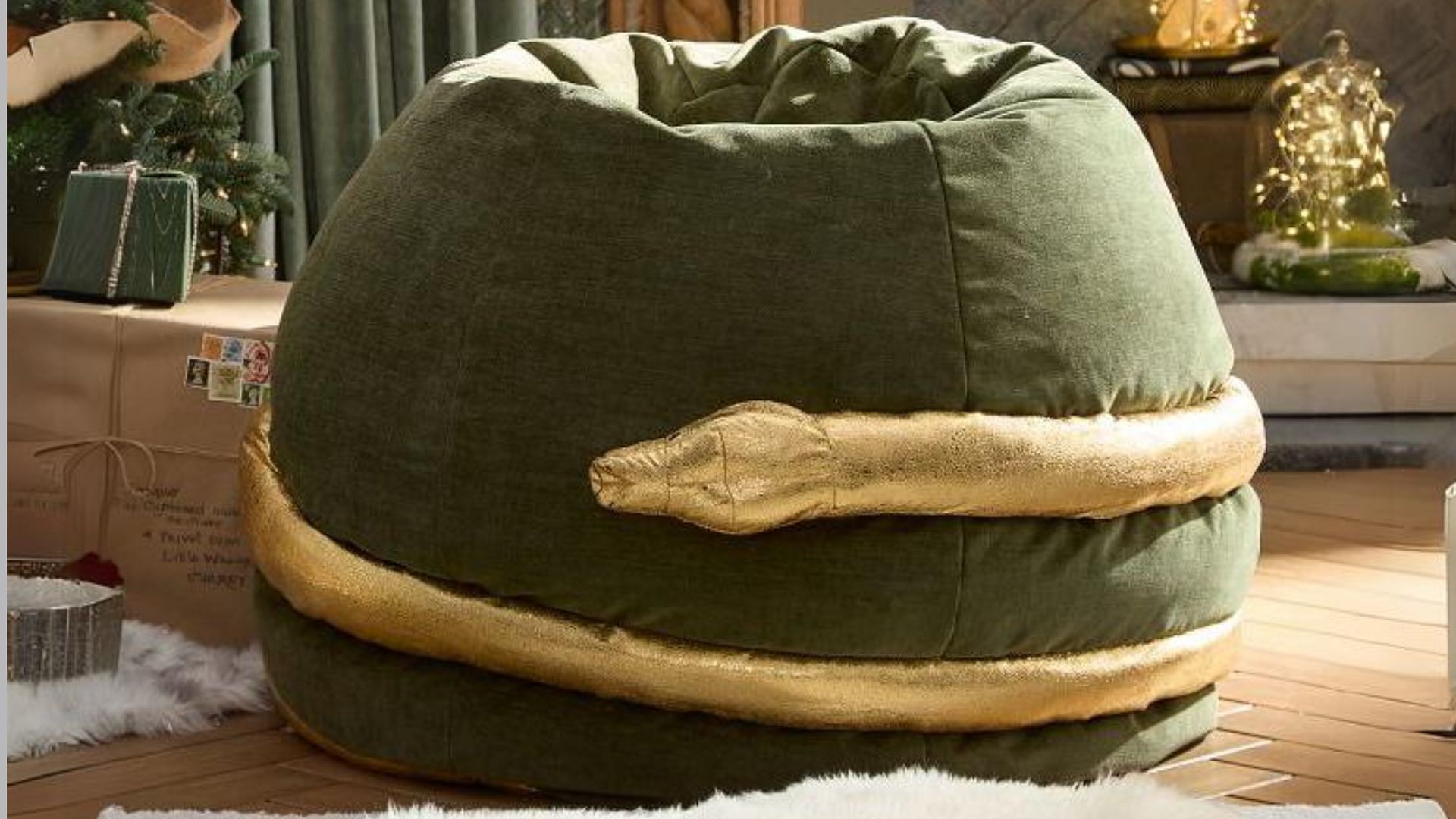 Harry Potter Nagini beanbag chair (Image via Pottery Barn Teen)