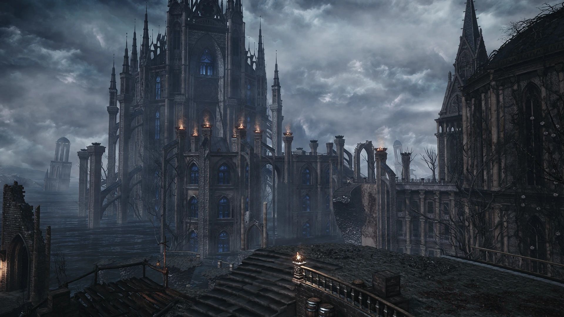 Familiar places and devastating challenges await (Image via Archthrones/Nexus Mods)