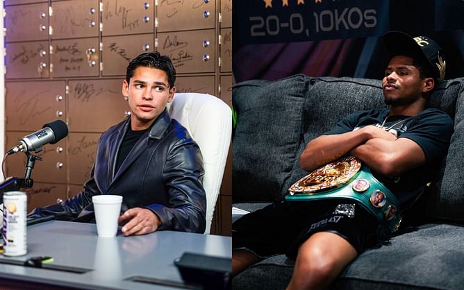 "You have my word" - Shakur Stevenson and Ryan Garcia exchanged words after latter agreed to fight him following Devin Haney fight