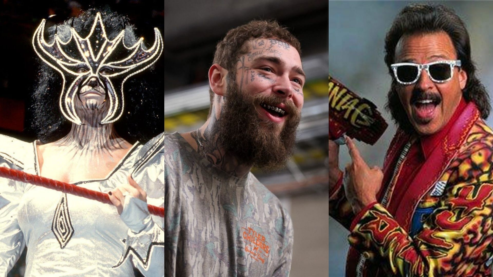 DLC Pack 2: Post Malone &amp; Friends (Image via WWE &amp; Perry Knots/Getty Images)