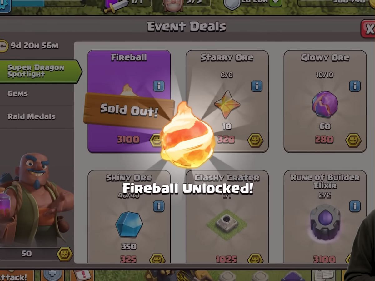 Fireball (Image via Supercell)