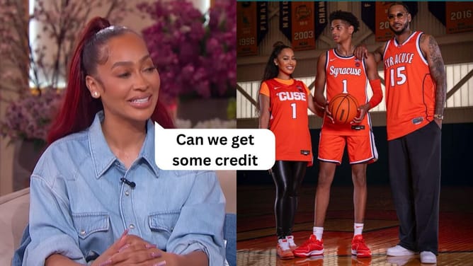 "Can we get some credit": Carmelo Anthony's ex-wife La La slaps 'got it from his dad' narrative on son, points her own hoops past