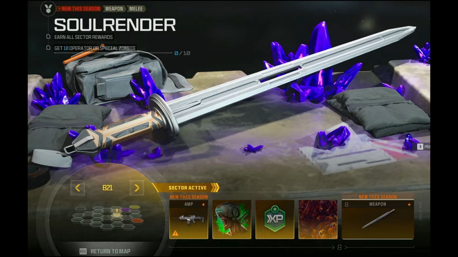 Battle Pass reward: Soulrender (Image via Activision || YouTube/dkdynamite)