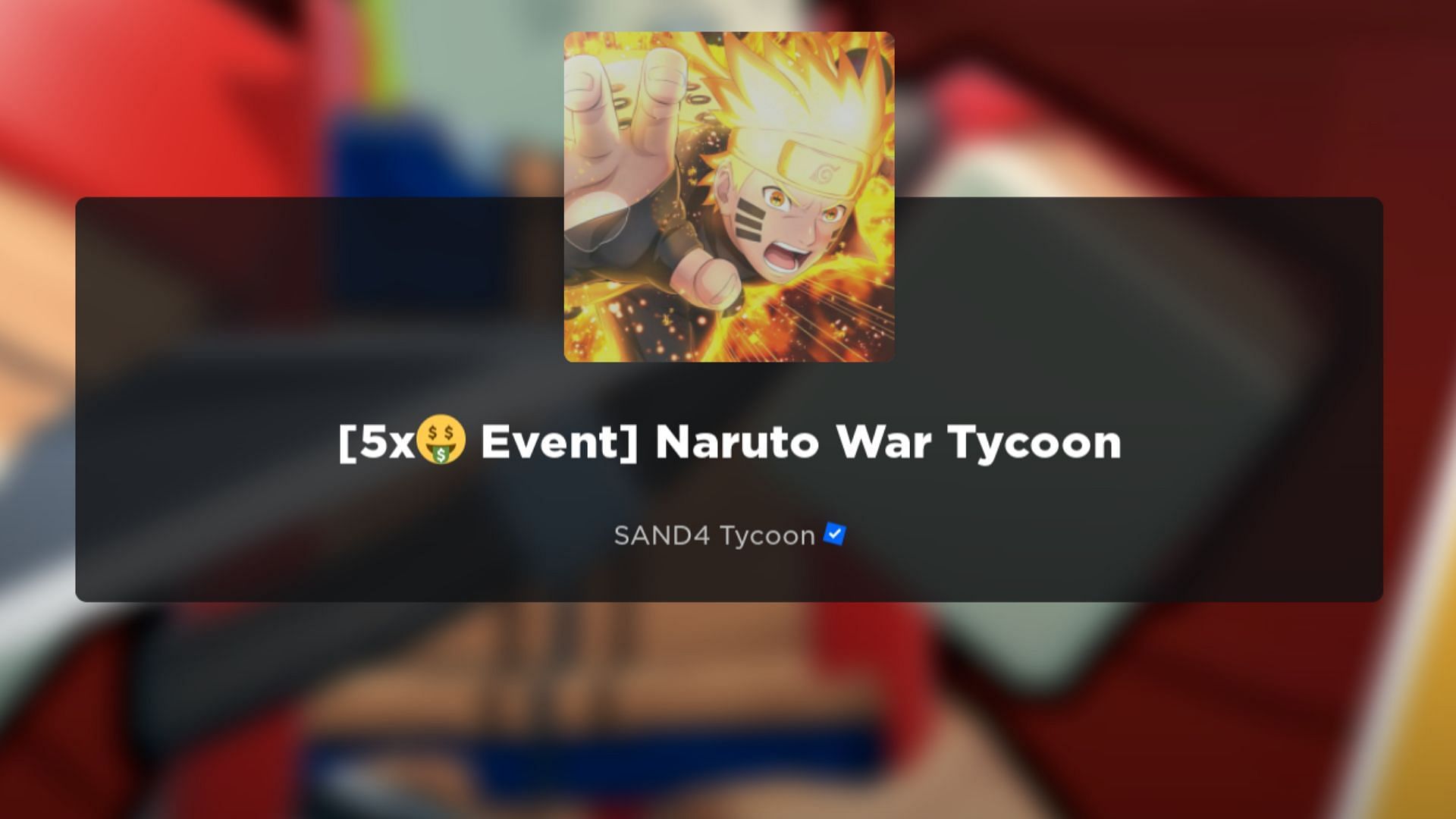 Naruto War Tycoon codes 