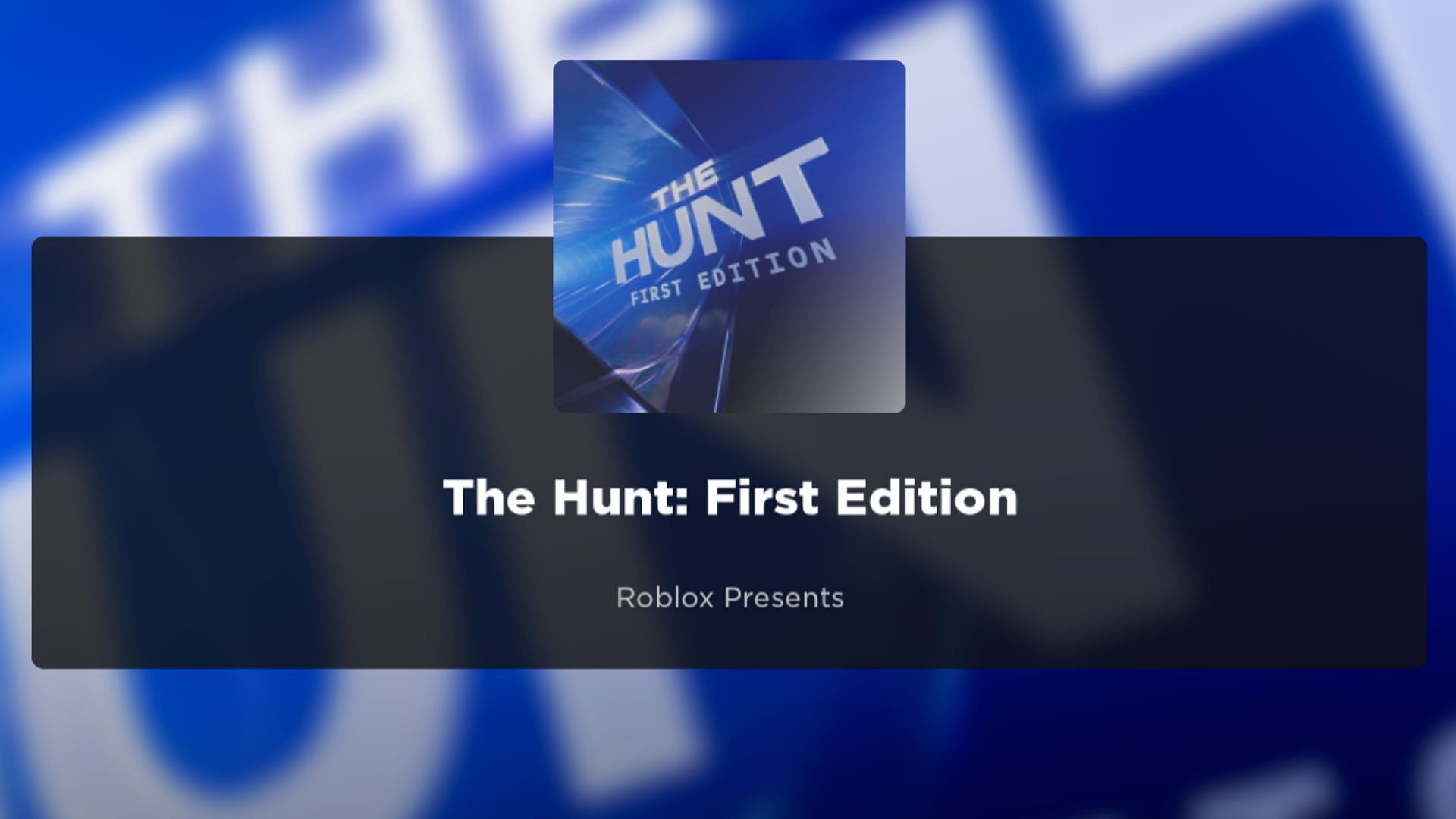 Roblox The Hunt: First Edition 