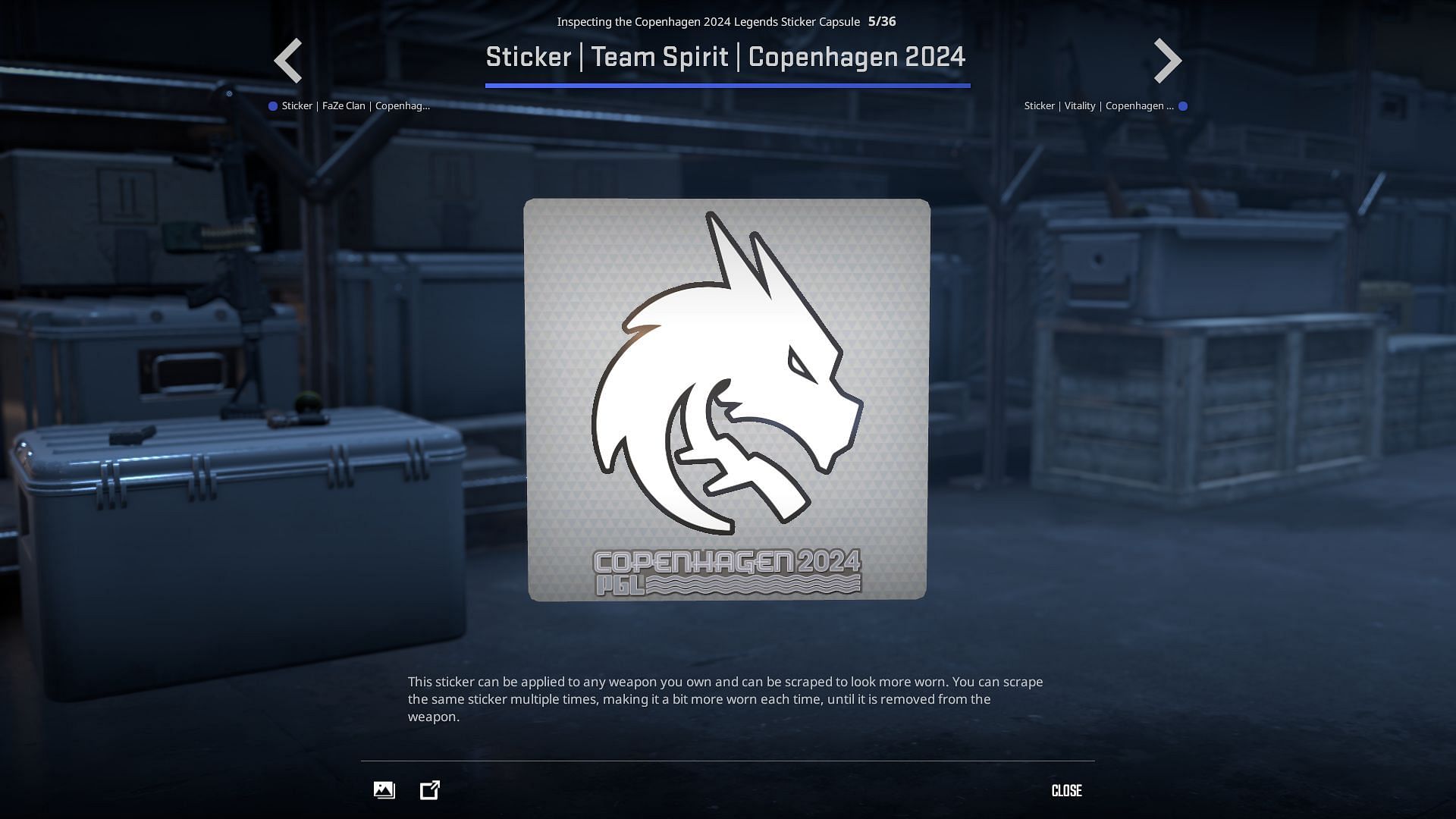 Team Spirit sticker (Image via Valve)