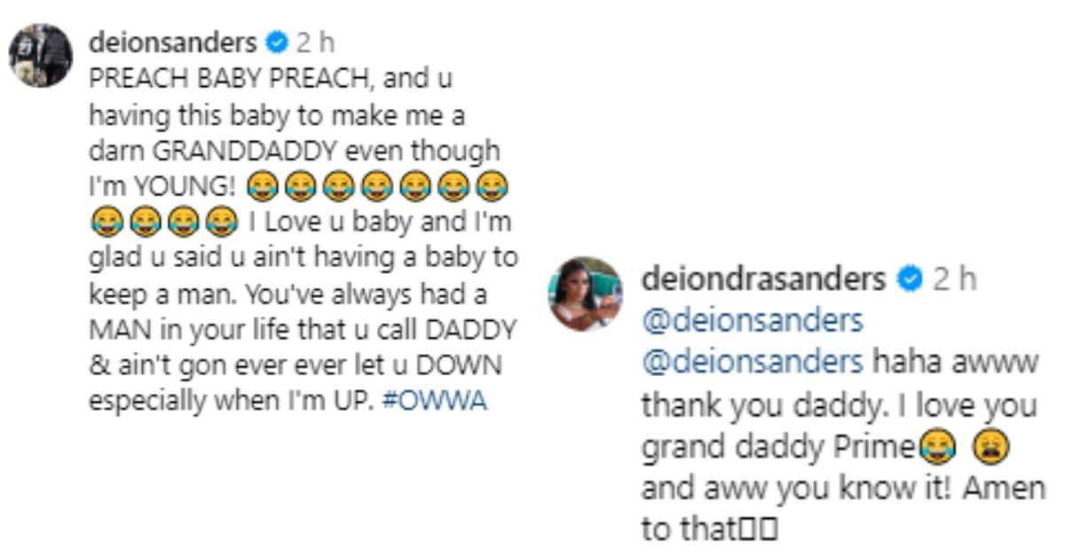 Coach Prime Coach Prime has heartfelt reaction for daughter Deiondra Coach Prime Coach Prime has heartfelt reaction for daughter Deiondra