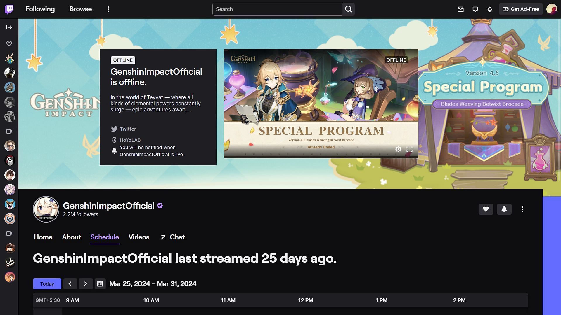 Watch the live premiere on the official Twitch channel (Image via HoYoverse)