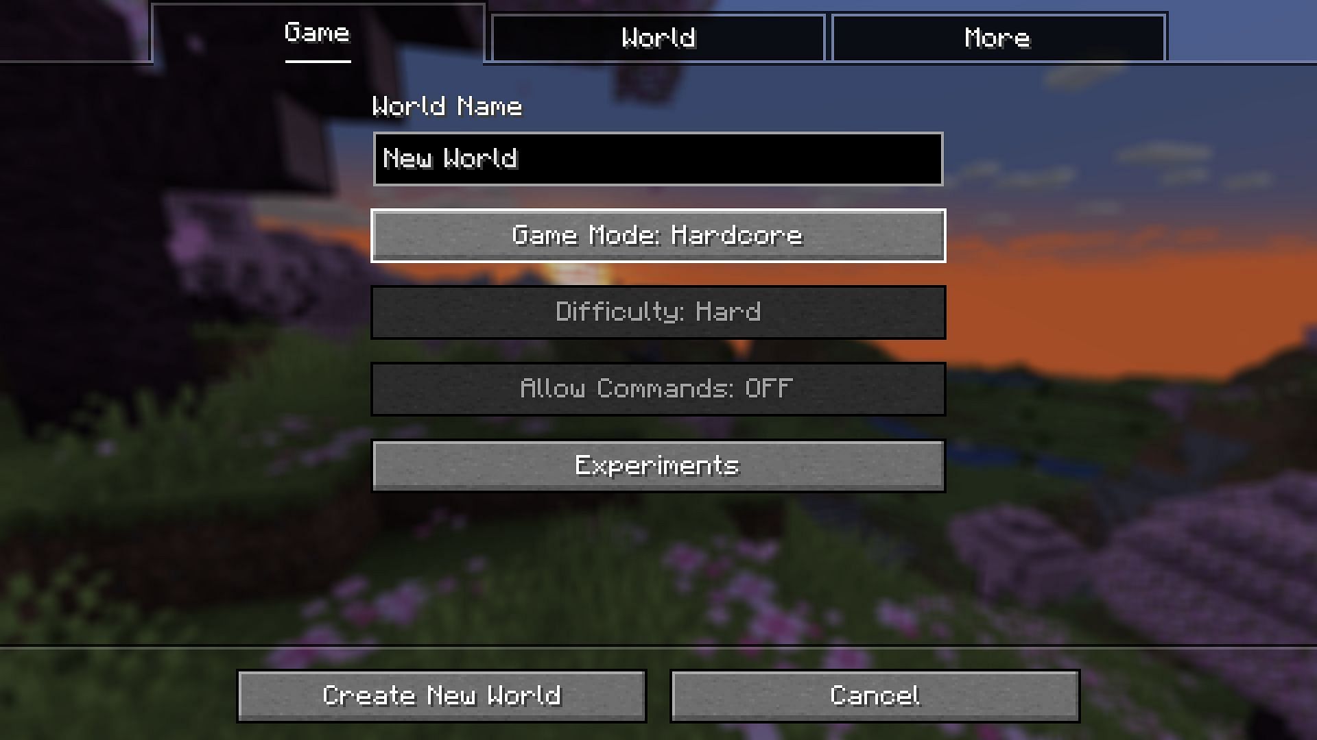 Minecraft&#039;s beloved Hardcore Mode is finally coming to Bedrock Edition in Spring 2024 (Image via Mojang)
