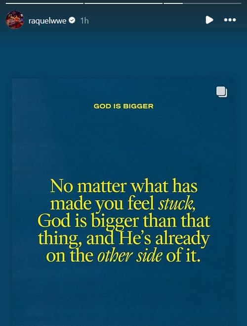 Screenshot of Raquel Rodriguez's post to Instagram Stories