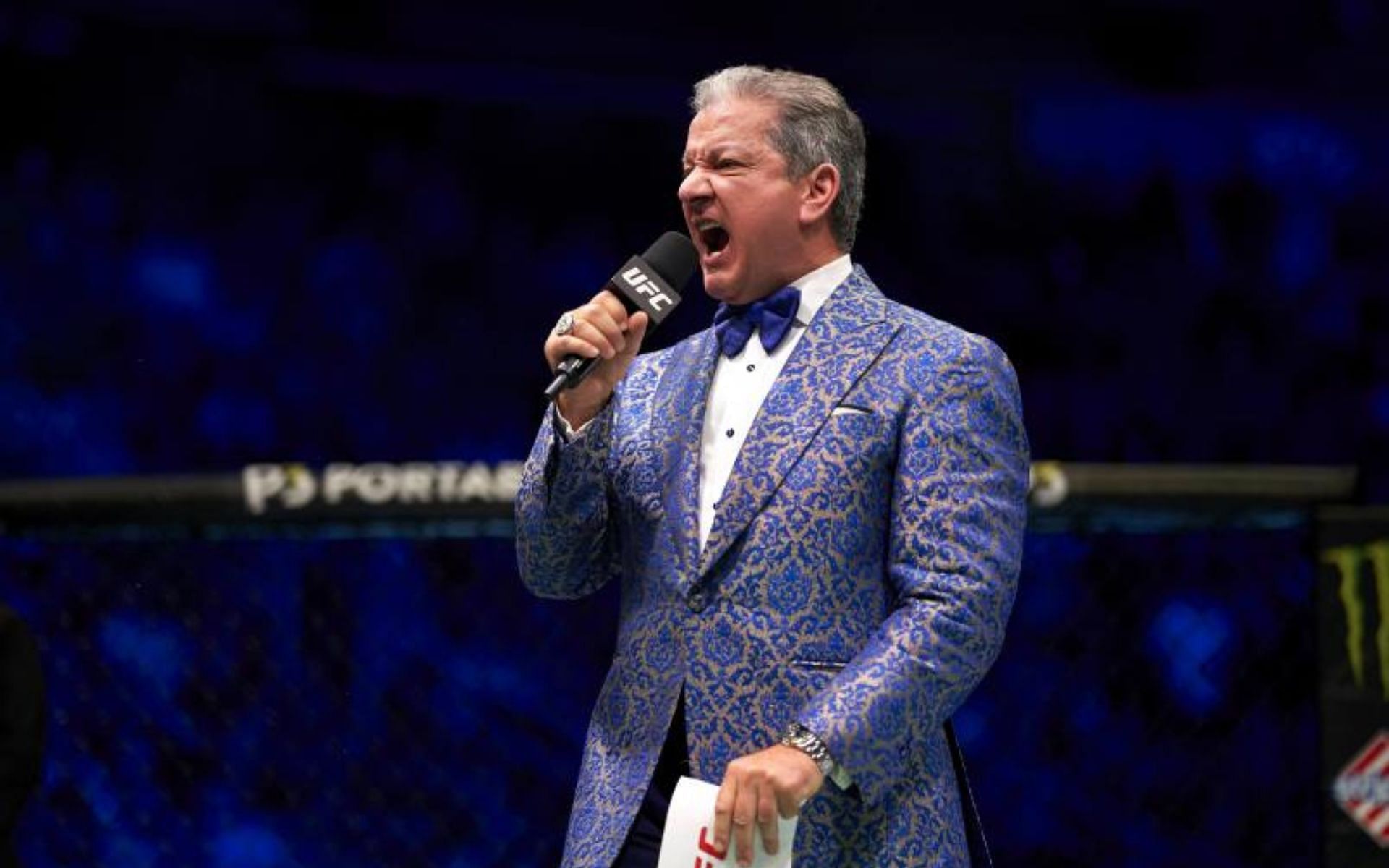 Bruce Buffer at UFC Fight Tonight [Image courtesy: Getty]