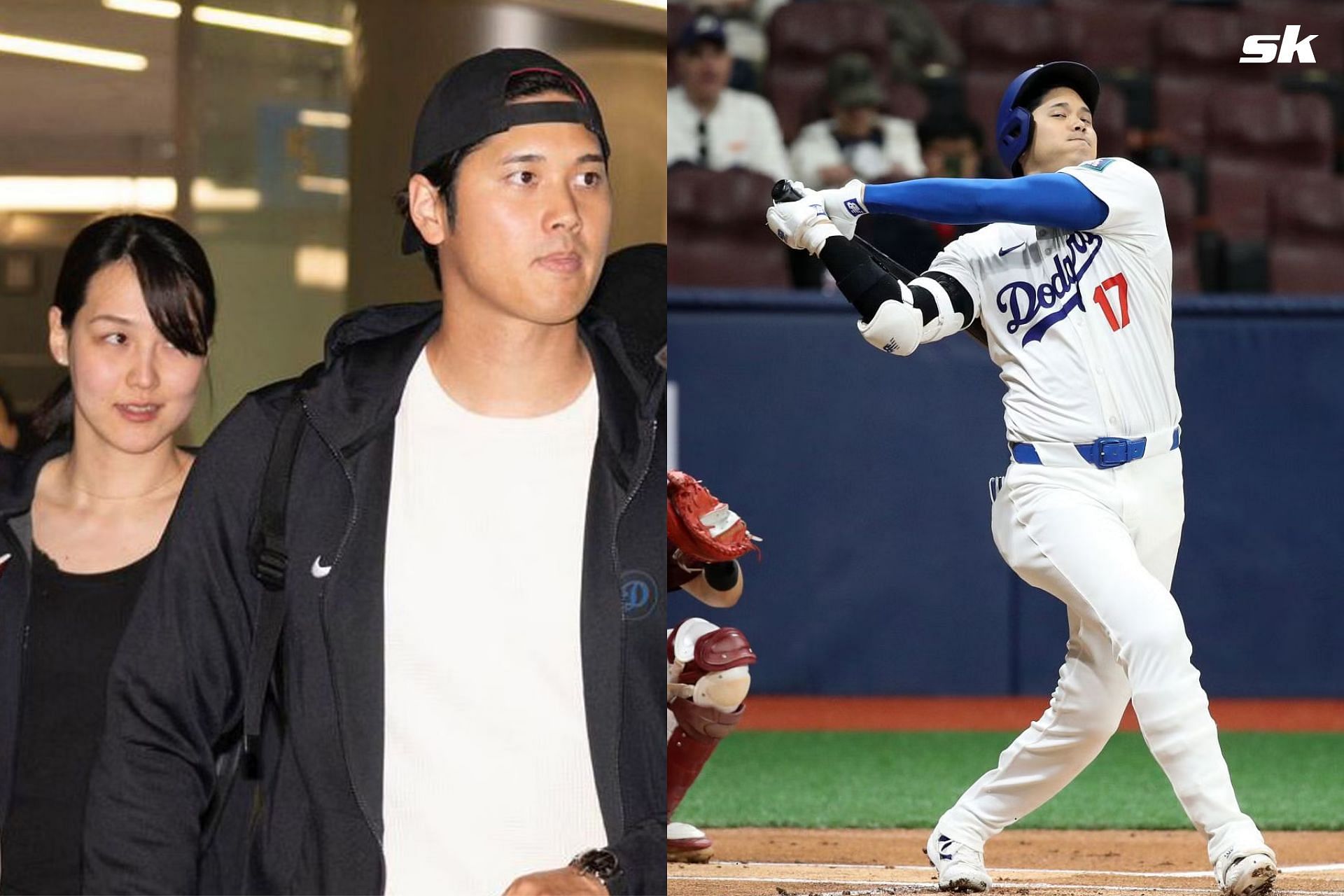 Shohei Ohtani and Mamiko Tanaka at the Seoul Series