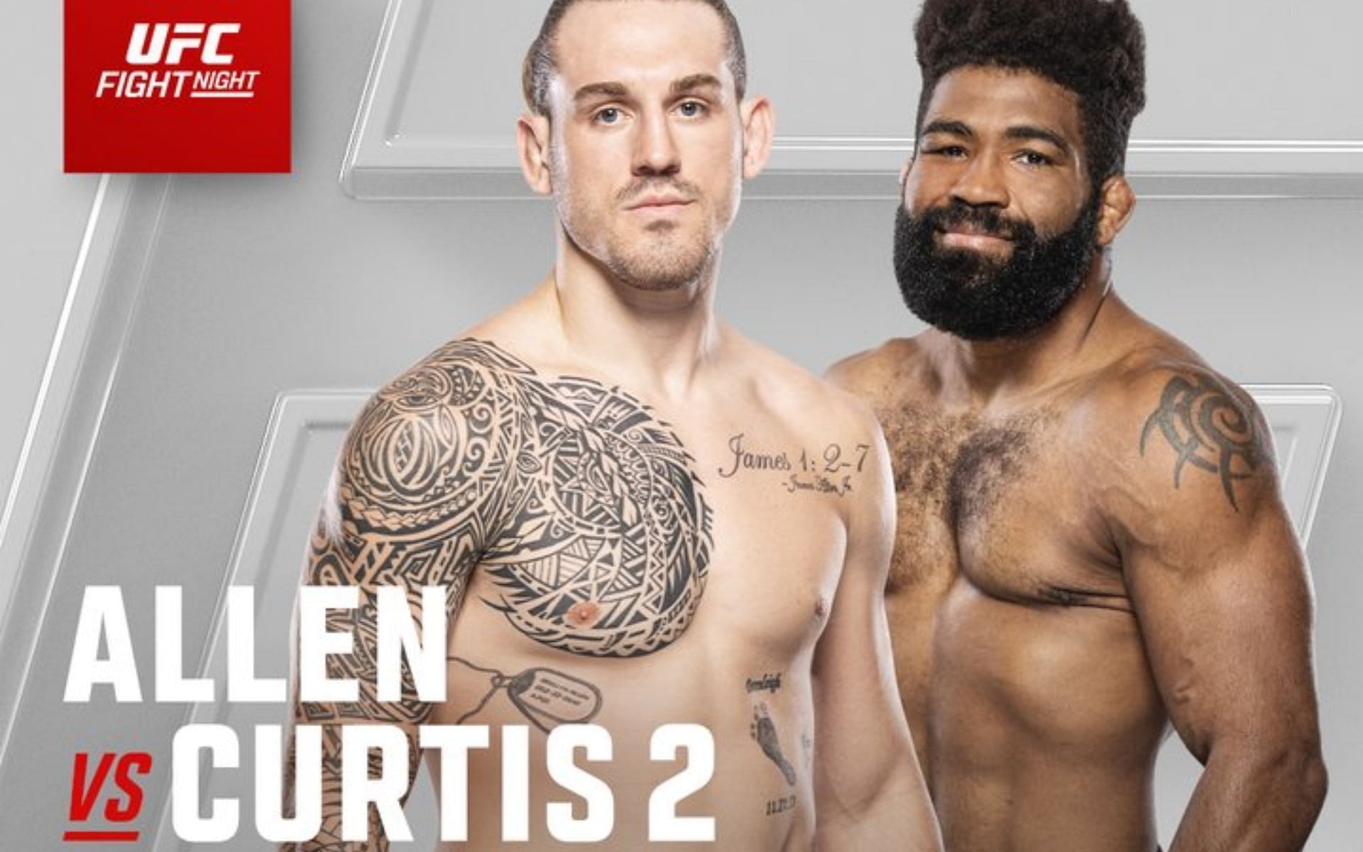 Brendan Allen takes on Chris Curtis in a rematch in this weekend