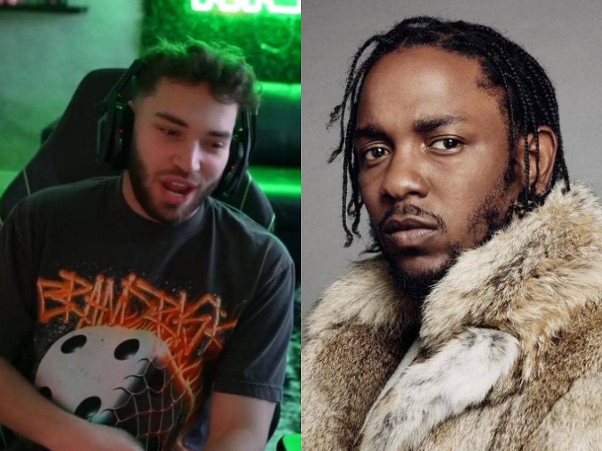 Adin Ross goes off at Kendrick Lamar over diss track against Drake and J. Cole (Image via Kick/Adin Ross and Instagram/Rapamericanonews)