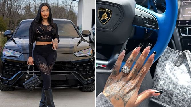 "In my long era": PJ Washington's wife Alisah Chanel flaunts her nails behind the wheel of her $241,843 Lamborghini