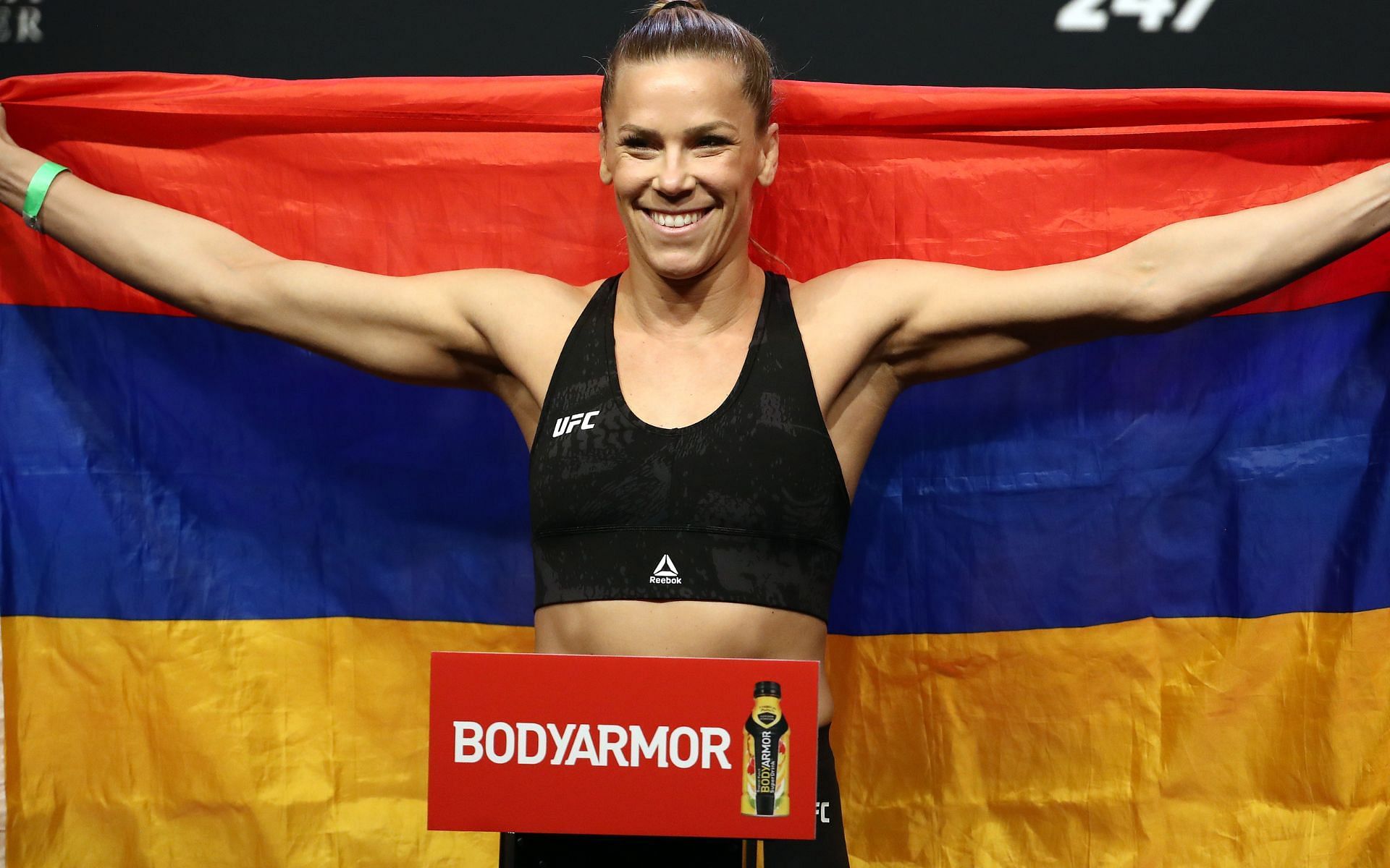 Katlyn Chookagian, a veteran American MMA fighter of Armenian descent, is set to make her long-awaited return at UFC 299 [Image courtesy: Getty Images]
