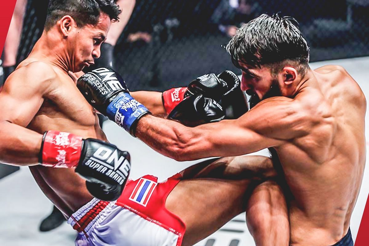 Superbon (left) fighting Marat Grigorian (right) [Photo via: ONE Championship]