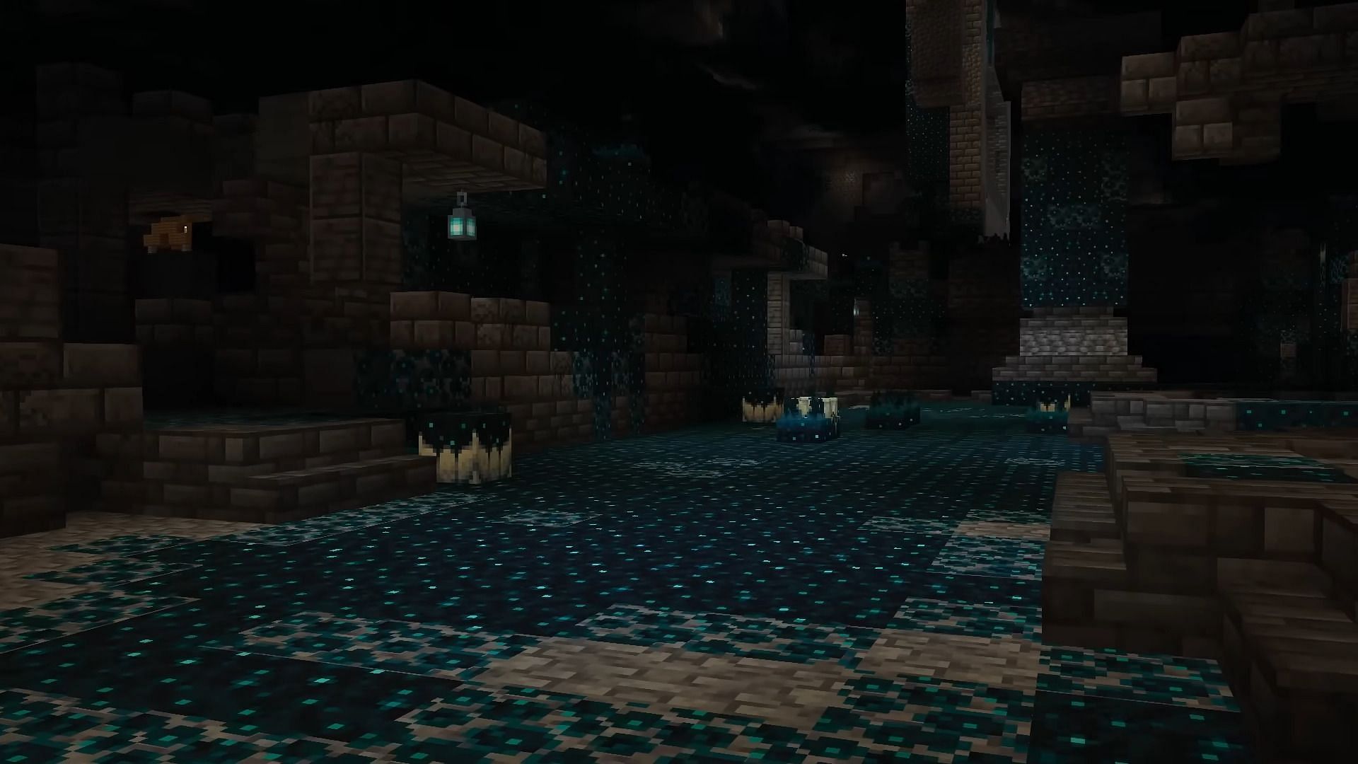 Minecraft&#039;s deep dark biome has one particularly dangerous inhabitant (Image via Mojang)