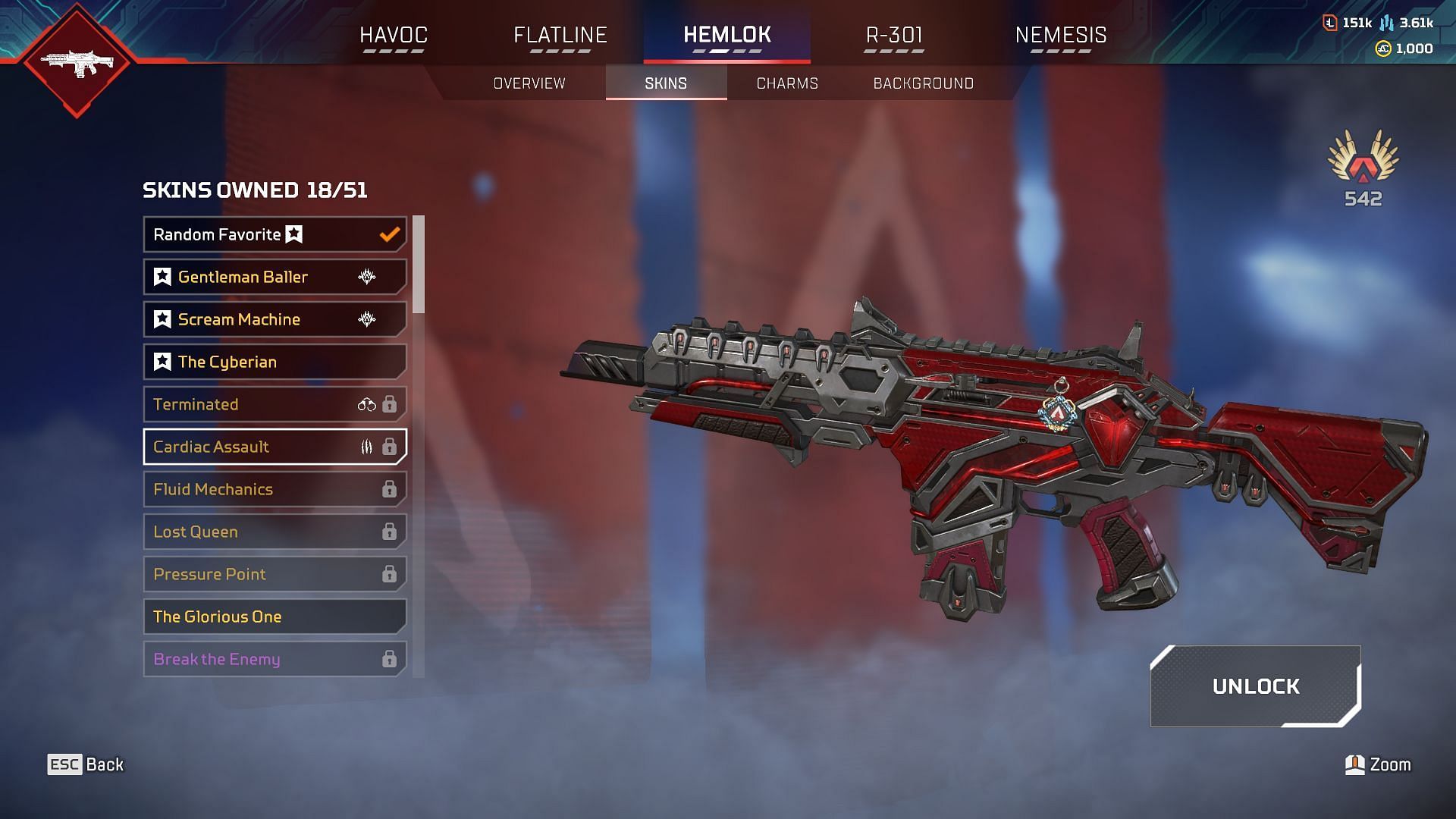 Cardiac Assault Hemlock Burst AR skin (Image via Respawn Entertainment)