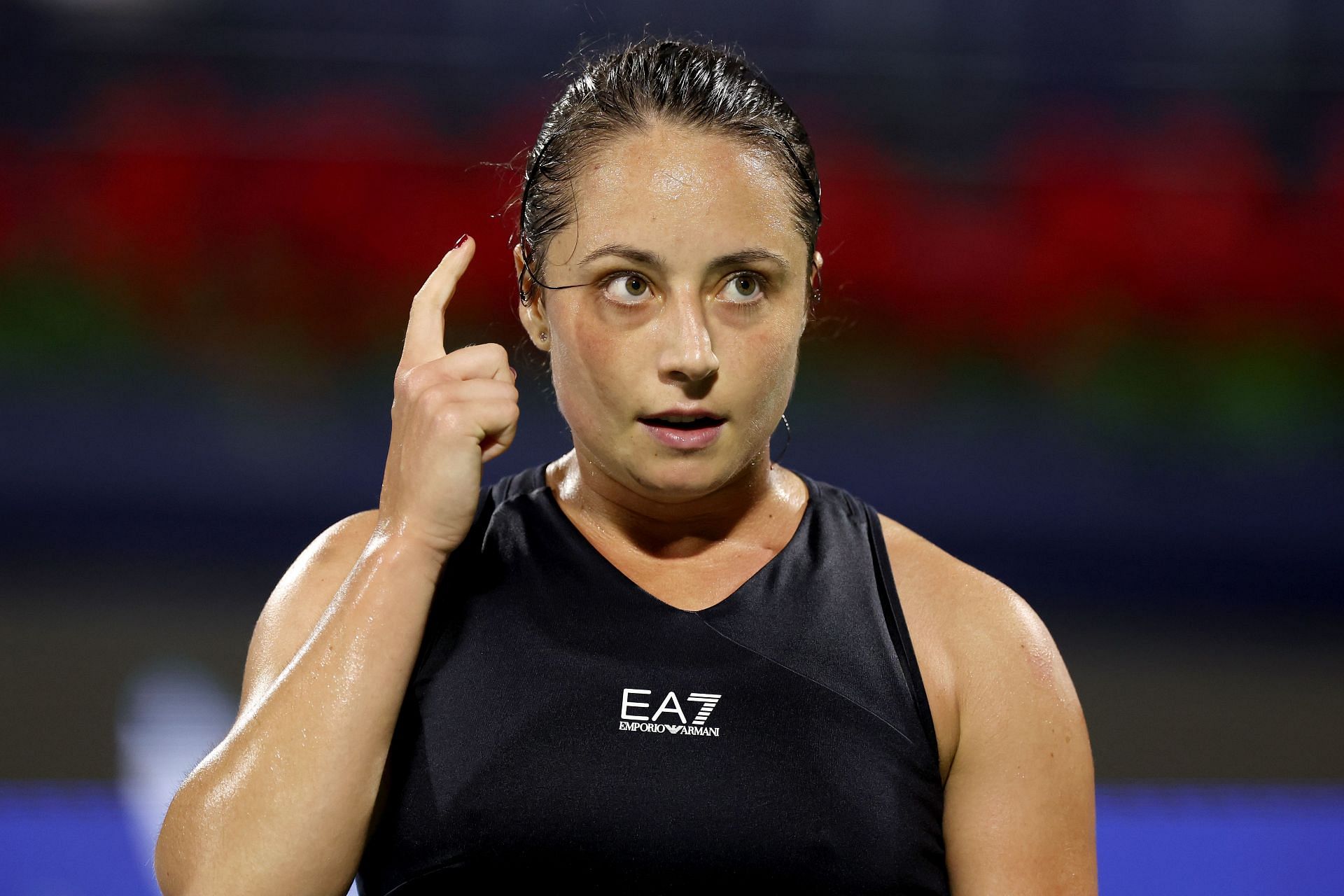 Elisabetta Cocciaretto at the 2024 Dubai Tennis Championships.