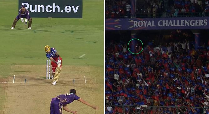 [Watch] Virat Kohli plays brilliant flick shot against Mitchell Starc in RCB vs KKR IPL 2024 clash, leaves fans in awe