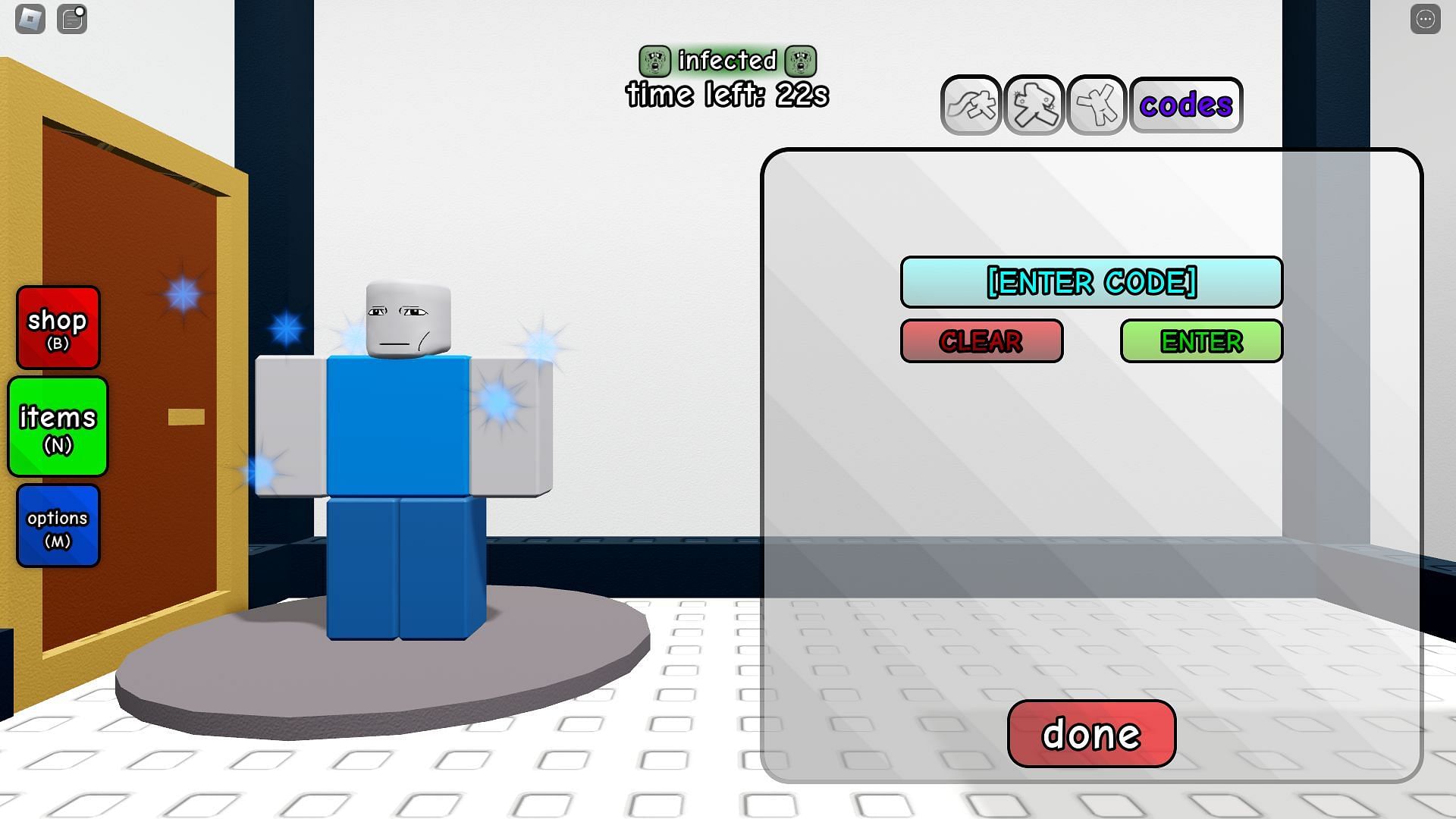 Active codes for Untitled Tag Game (Image via Roblox)