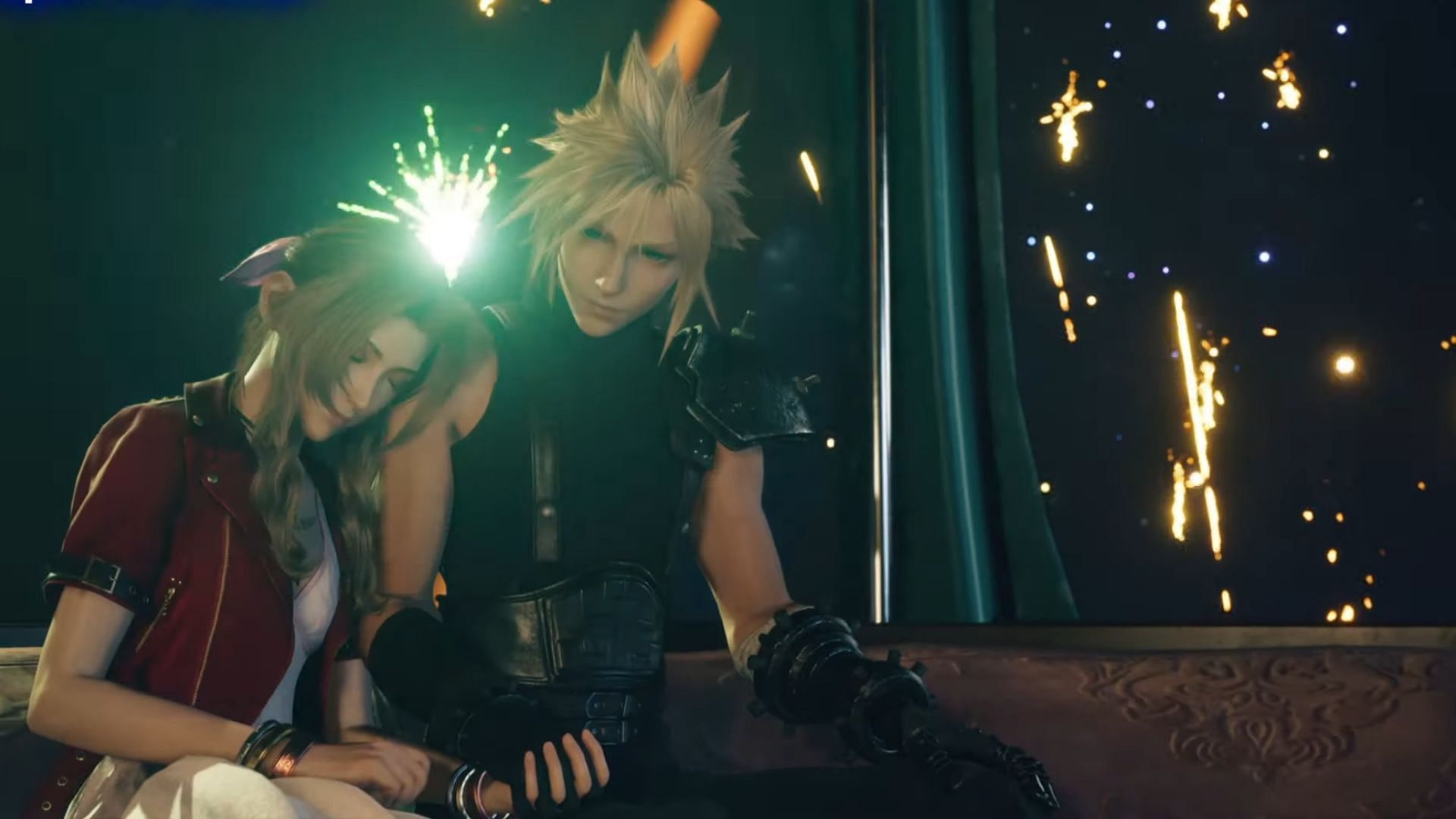 Cloud will go on the Gold Saucer date with Aerith in Final Fantasy 7 Rebirth (Image via Square Enix)