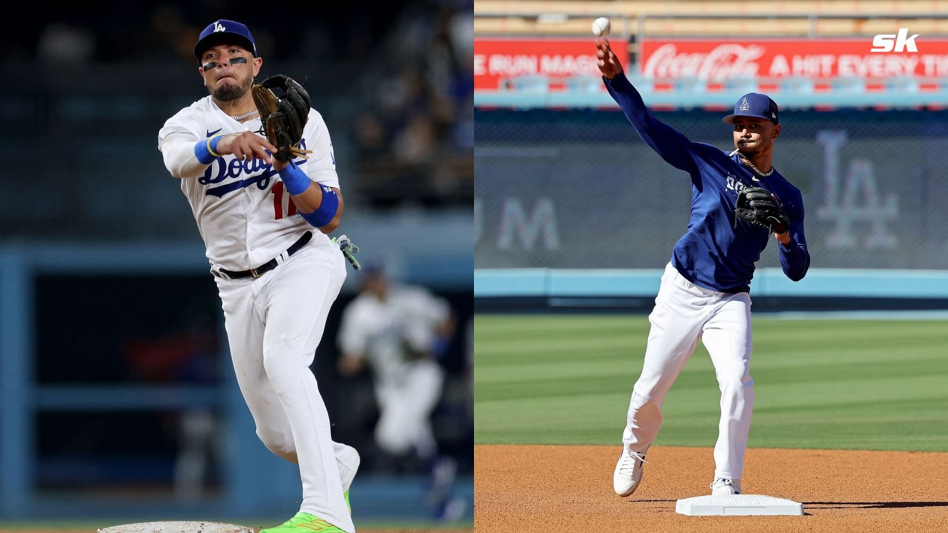 Los Angeles Dodgers Infielders Miguel Rojas &amp; Mookie Betts