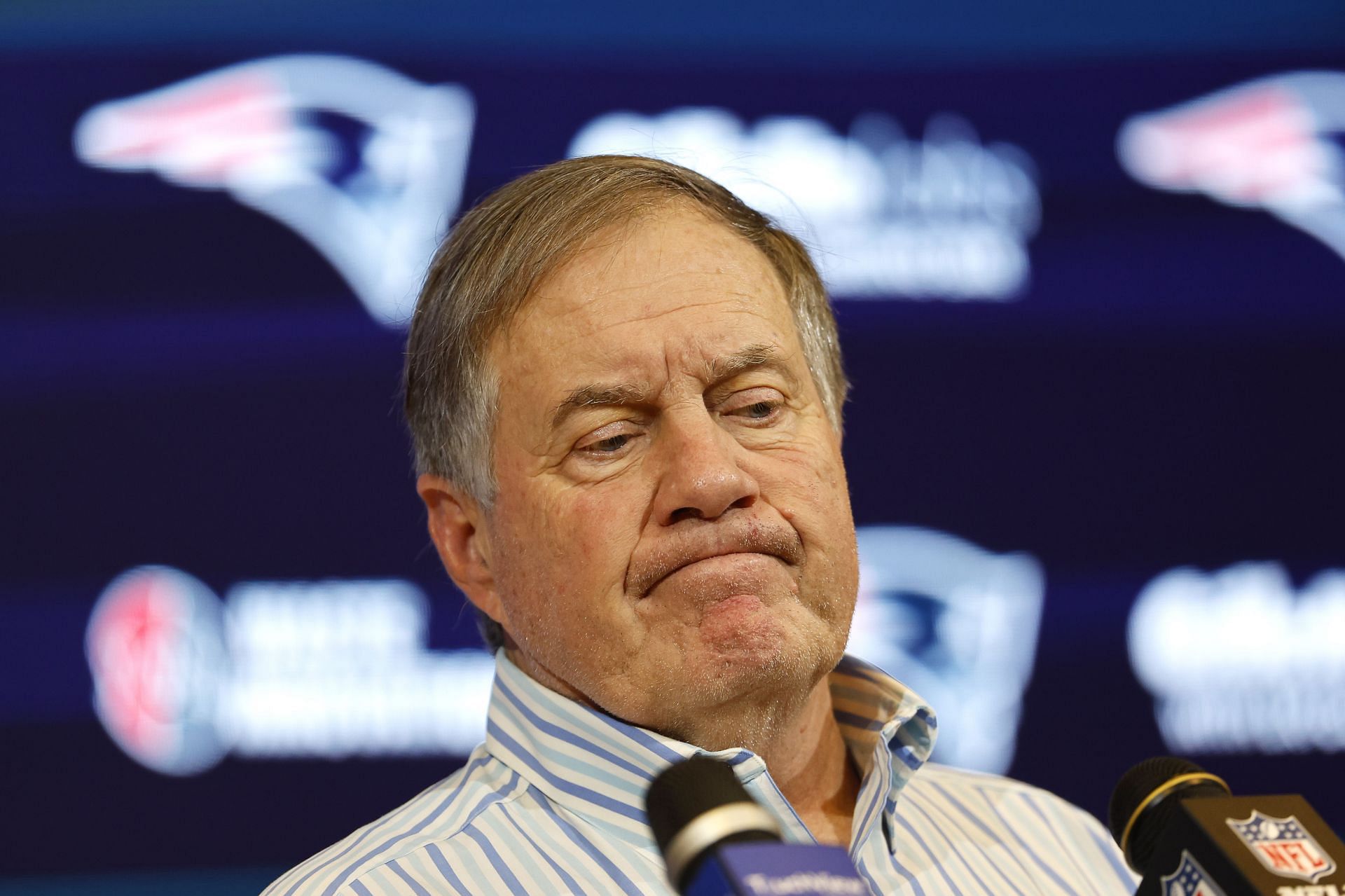 Bill Belichick at New York Jets vs. the New England Patriots