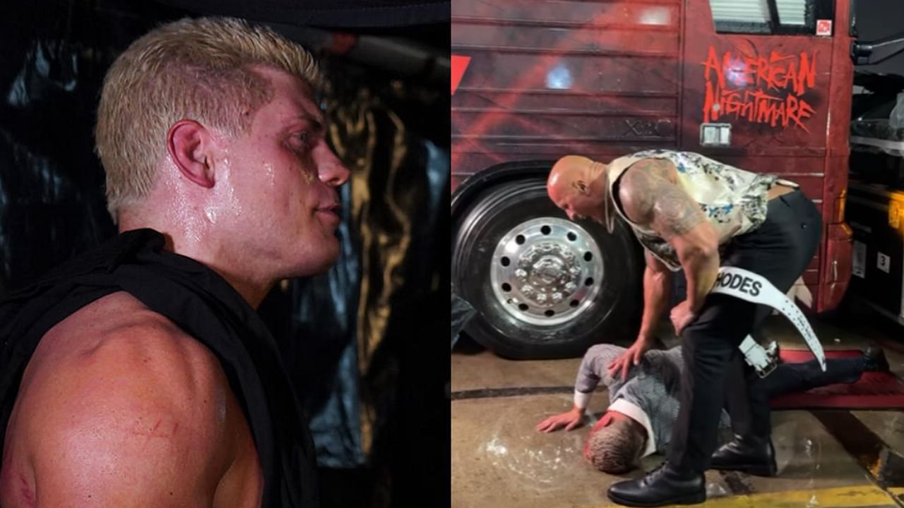 Cody Rhodes was attacked by The Rock on RAW (via WWE