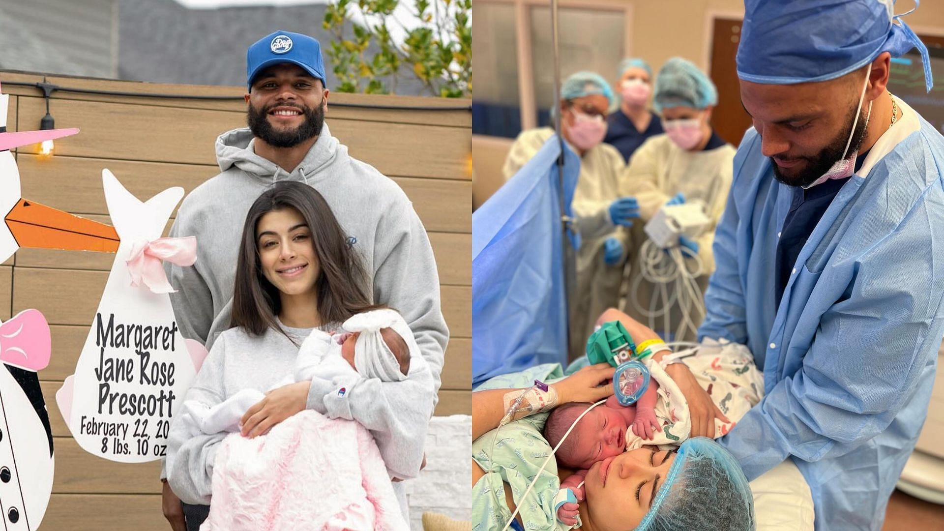 Dak Prescott and his girlfriend Sarah Jane welcomed their first child.