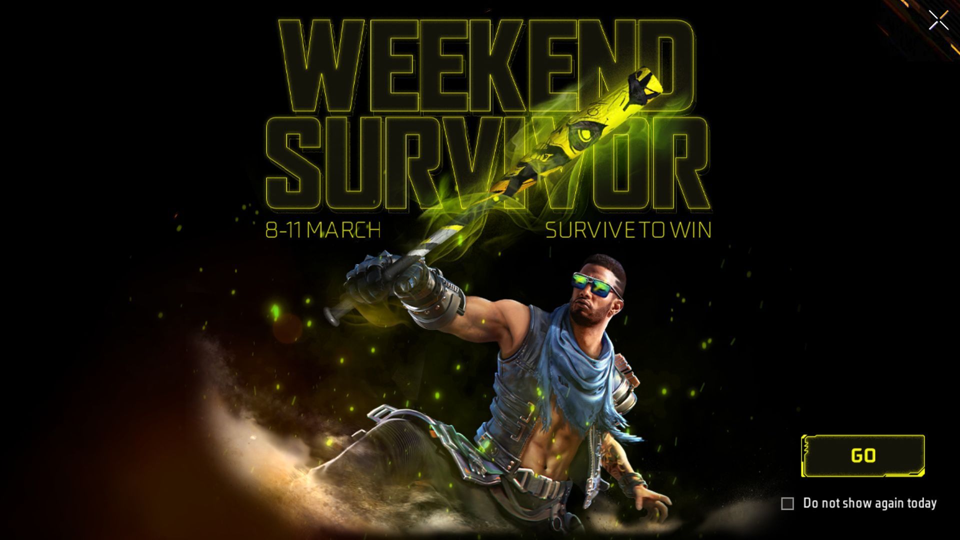 Free Fire Weekend Survivor is the new event (Image via Garena)