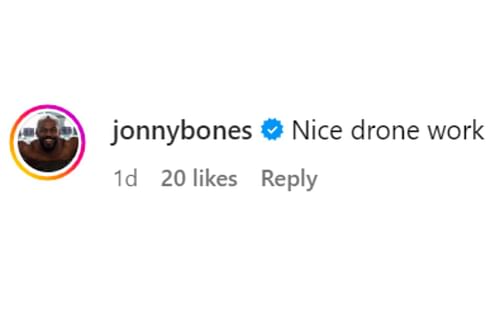 Jon Jones' response to Valentina Shevchenko