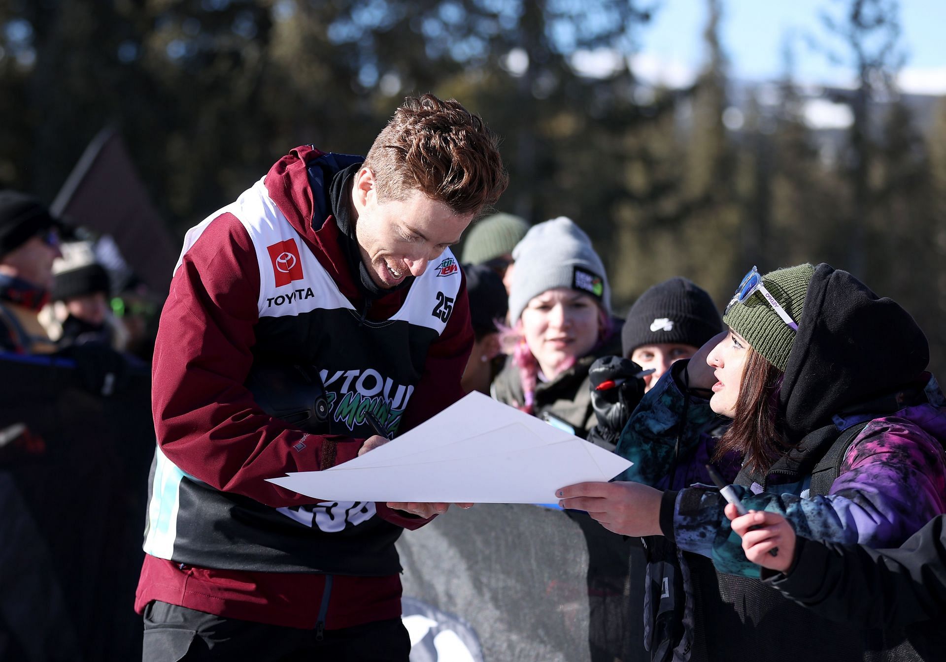 Shaun White with his fans at the Dew Tour Copper Mountain 2021 - Day 5