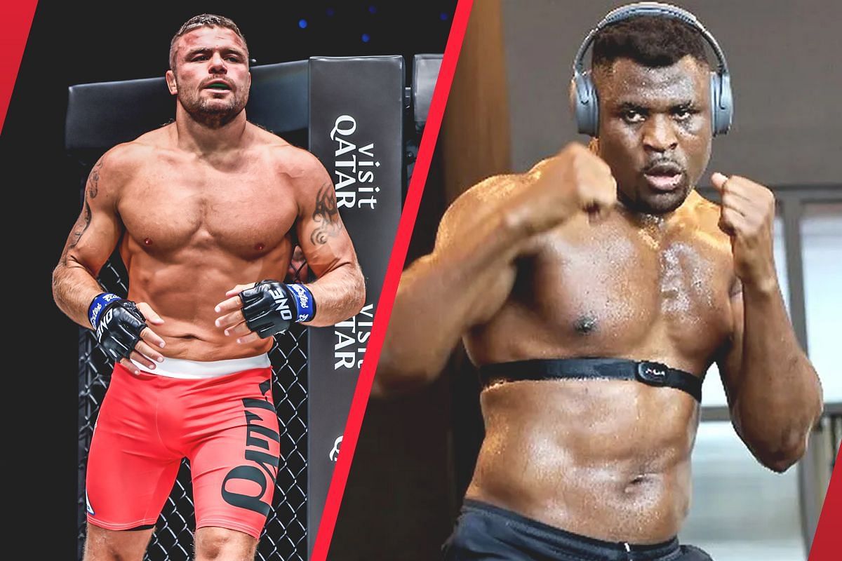 ONE three-division world champion Anatoly Malykhin and Francis Ngannou