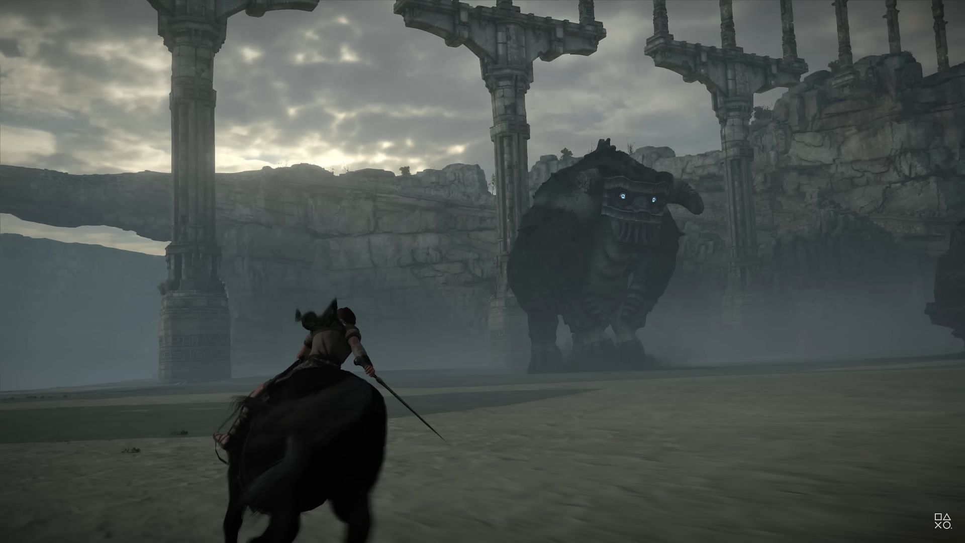 Games like Dragon&#039;s Dogma 2: Shadow of the Colossus (Image via PlayStation Studios)