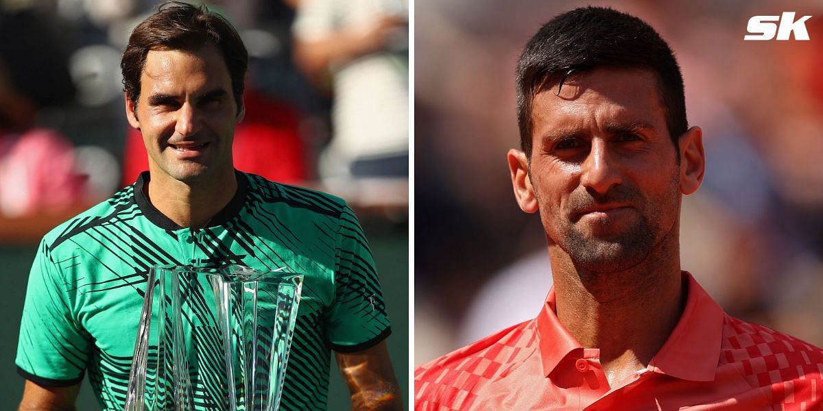 Novak Djokovic and Roger Federer 