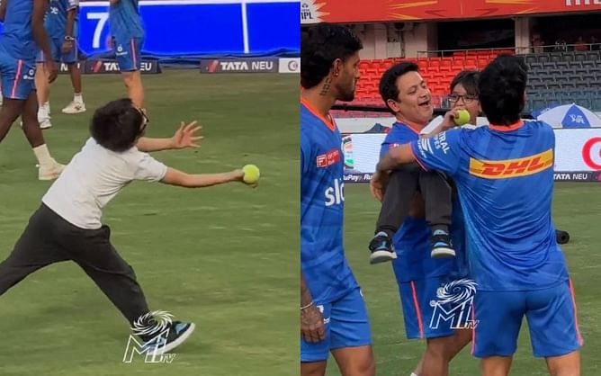 IPL 2024: पीयूष चावला के बेटे ने फील्डिंग में एक हाथ से पकड़ा जबरदस्त कैच, इशान किशन भी हुए जमकर खुश, देखें वीडियो